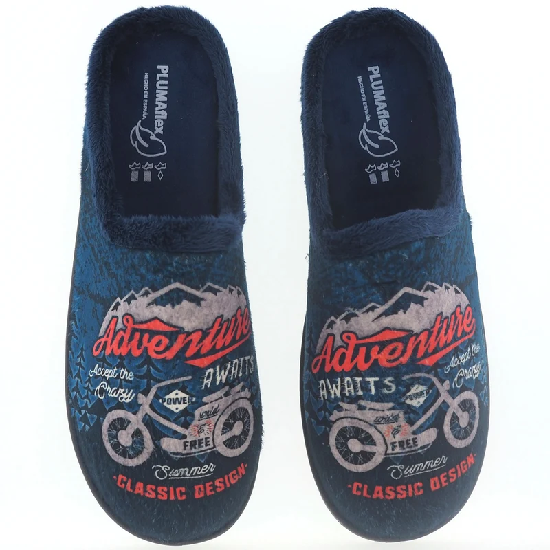 Zapatillas De Casa Roal 12229 Moto Marino