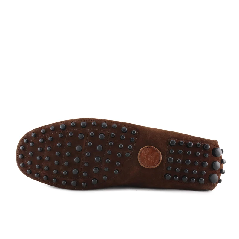 Mocasín serraje cuero oscuro C104F Castellano