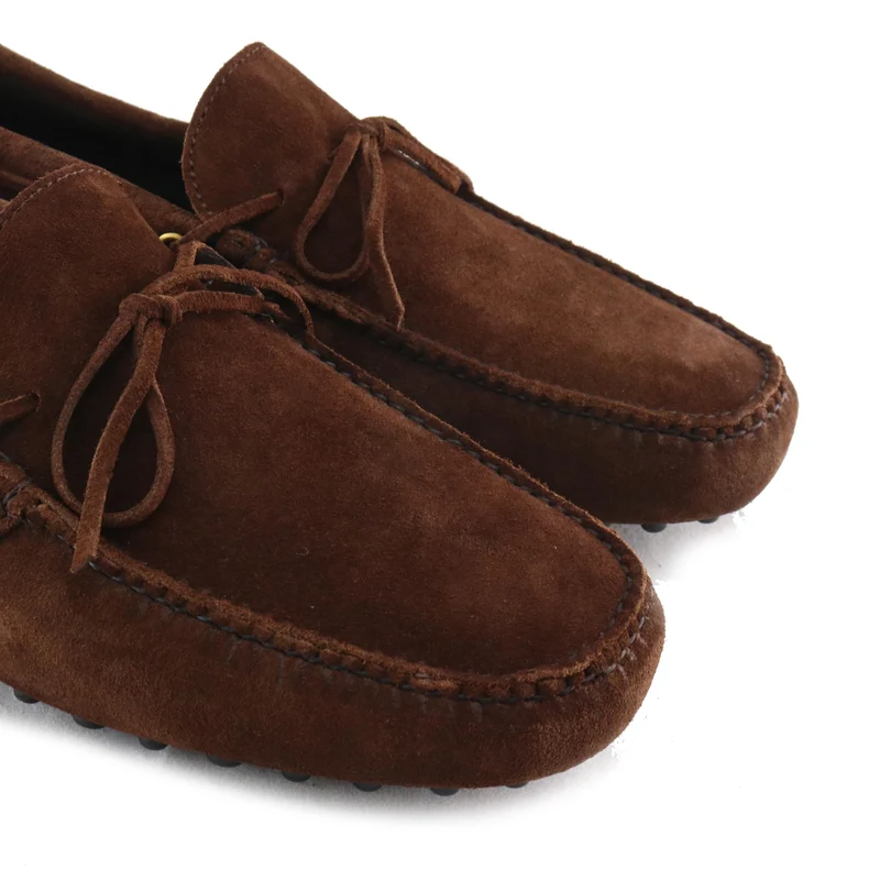Mocasín serraje cuero oscuro C104F Castellano