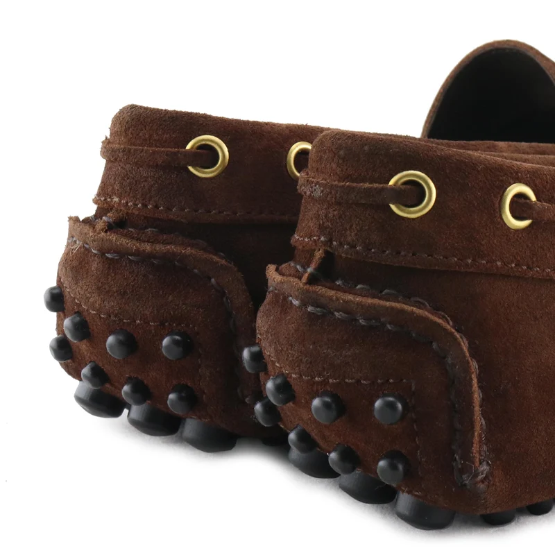 Mocasín serraje cuero oscuro C104F Castellano