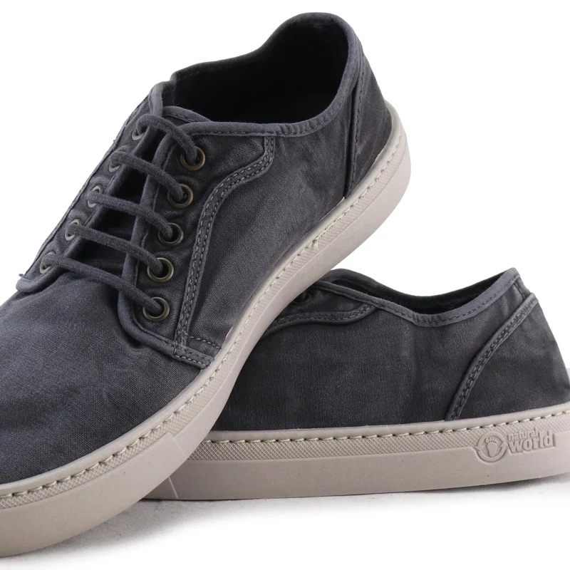 Zapatilla negro lavado 6602 Natural World