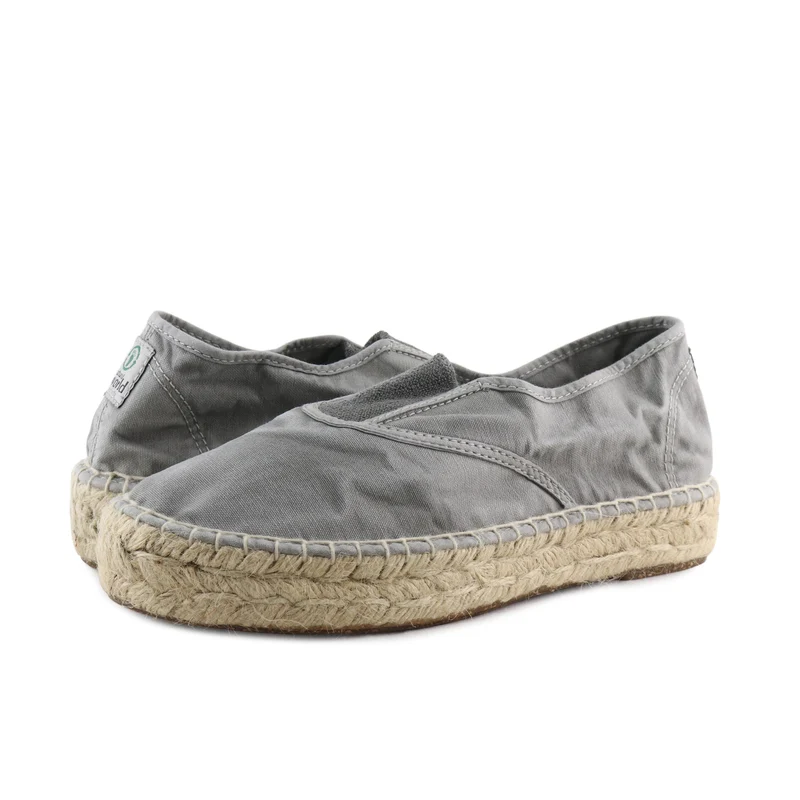 Alpargata gris claro lavado LONA680 Natural World
