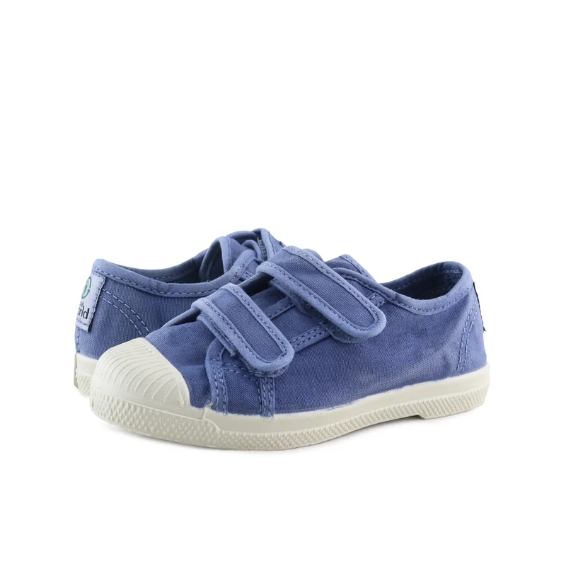 Zapatilla celeste lavado LONA489 Natural World