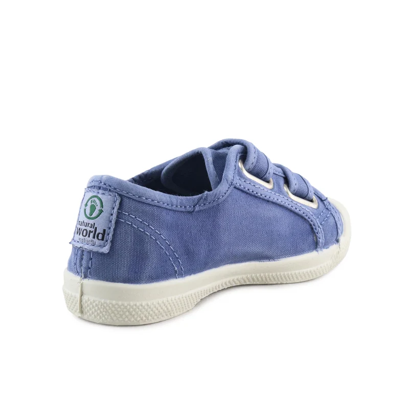 Zapatilla celeste lavado LONA489 Natural World