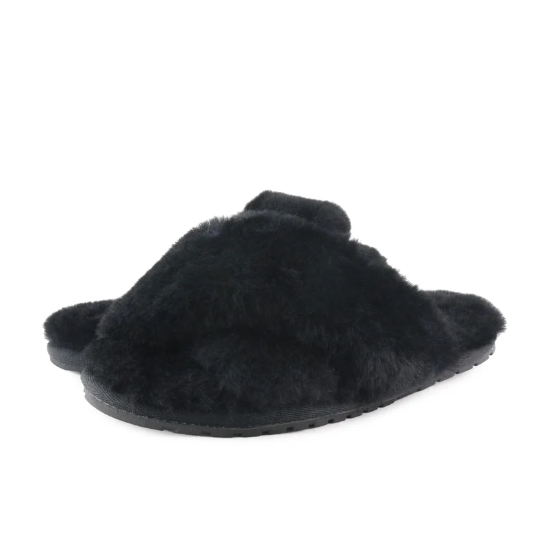 Zapatilla casa negra MAYBERRY Emu