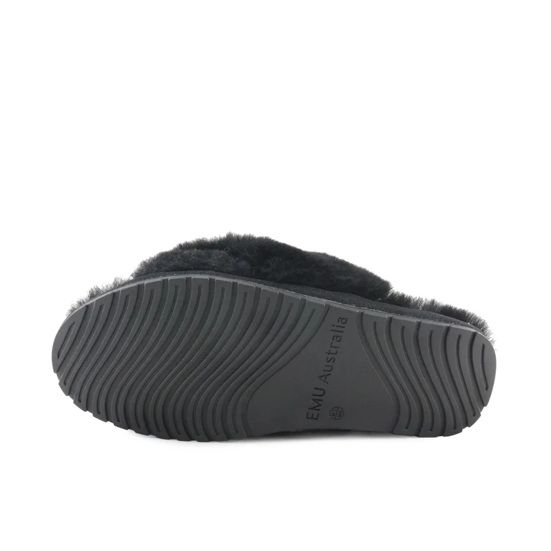 Zapatilla casa negra MAYBERRY Emu