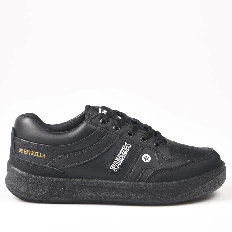 Zapatillas Paredes Estrella Negro Cordón