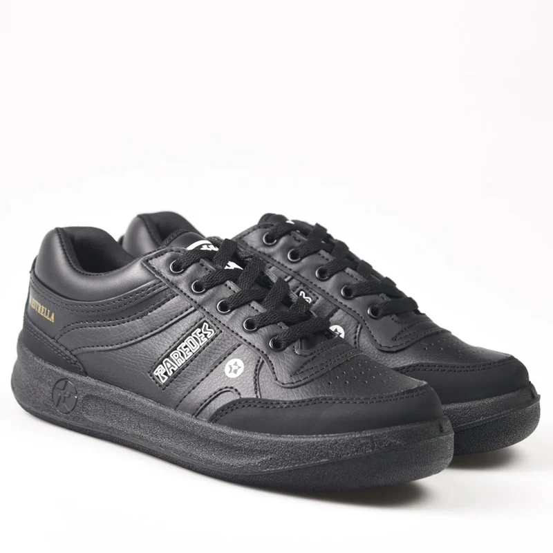 Zapatillas Paredes Estrella Negro Cordón