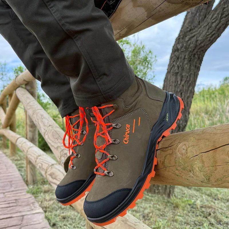 Botas de montaña y trekking Unisex Chiruca Game Force Hi Vis 38 Gore-Tex Verde