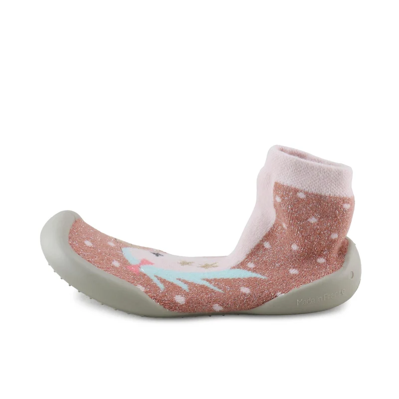 Zapatilla casa rosa palo 751C Collégien