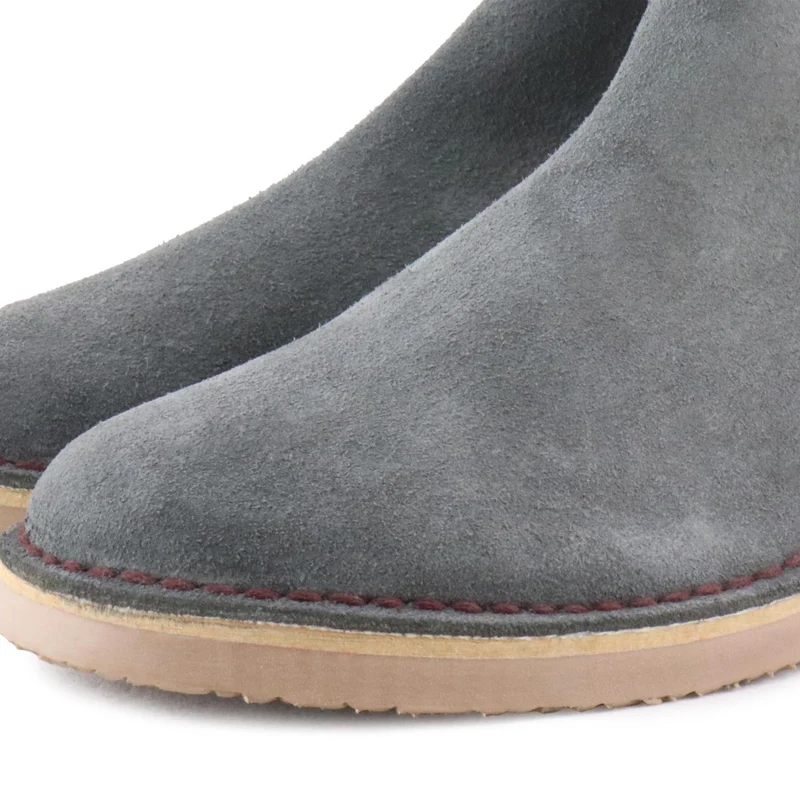 Botín serraje gris/burdeos 6038-121 Jeromín