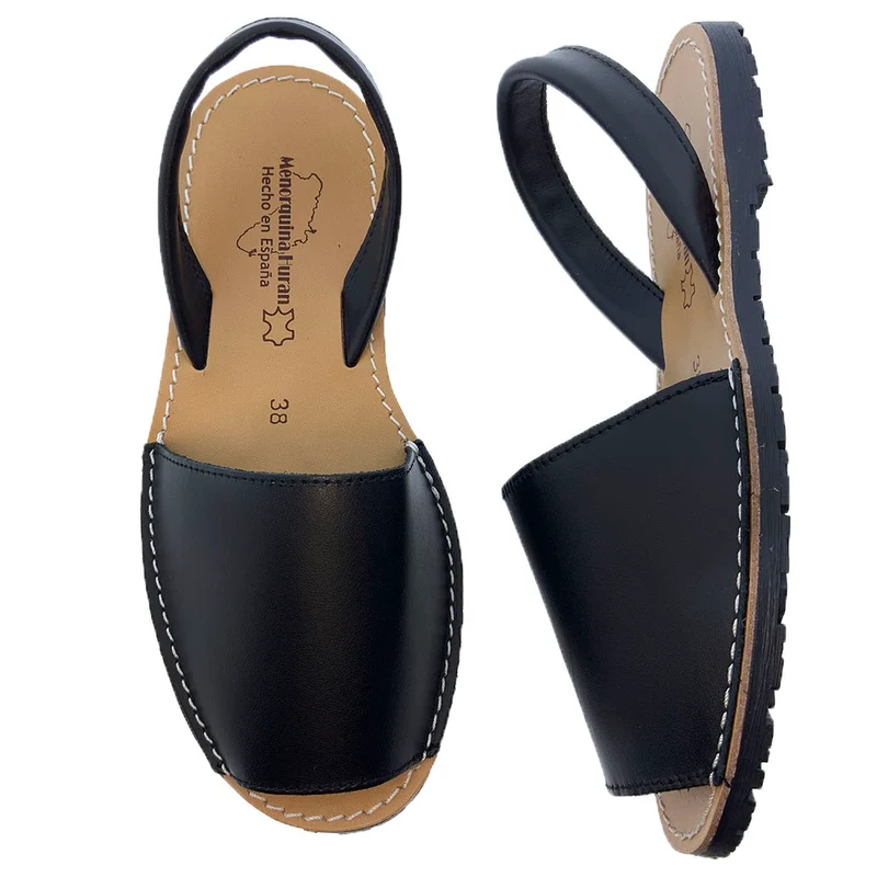 Sandalias Menorquinas Negro