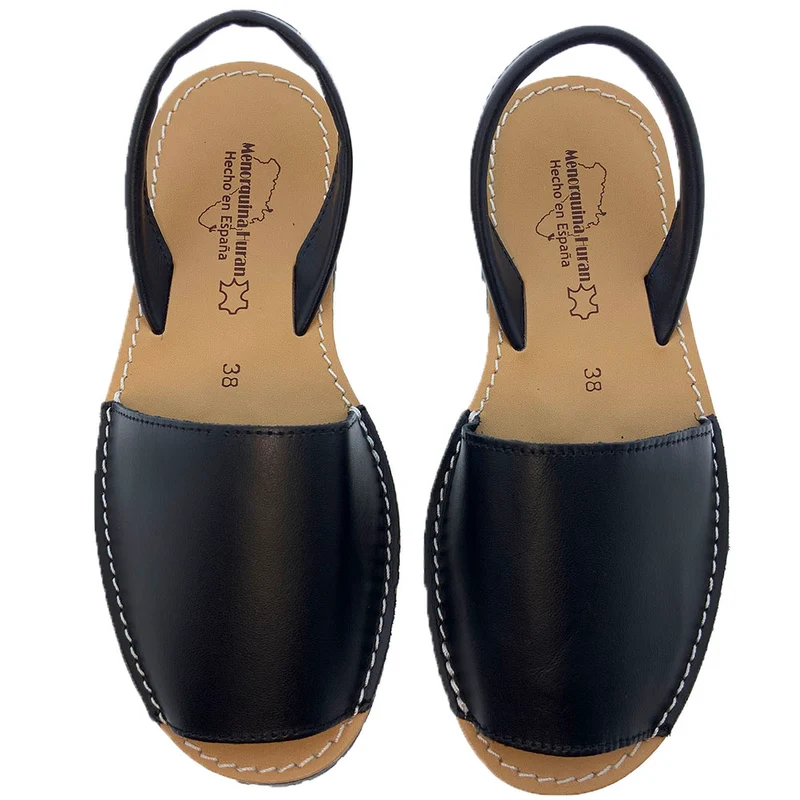 Sandalias Menorquinas Negro