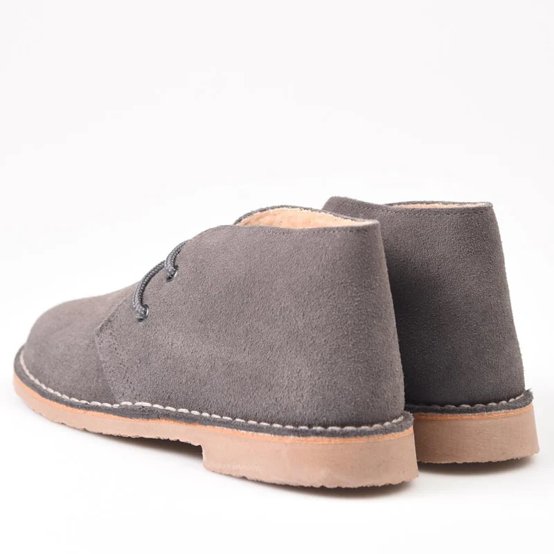 Botas Pisamierdas Gris Borreguito