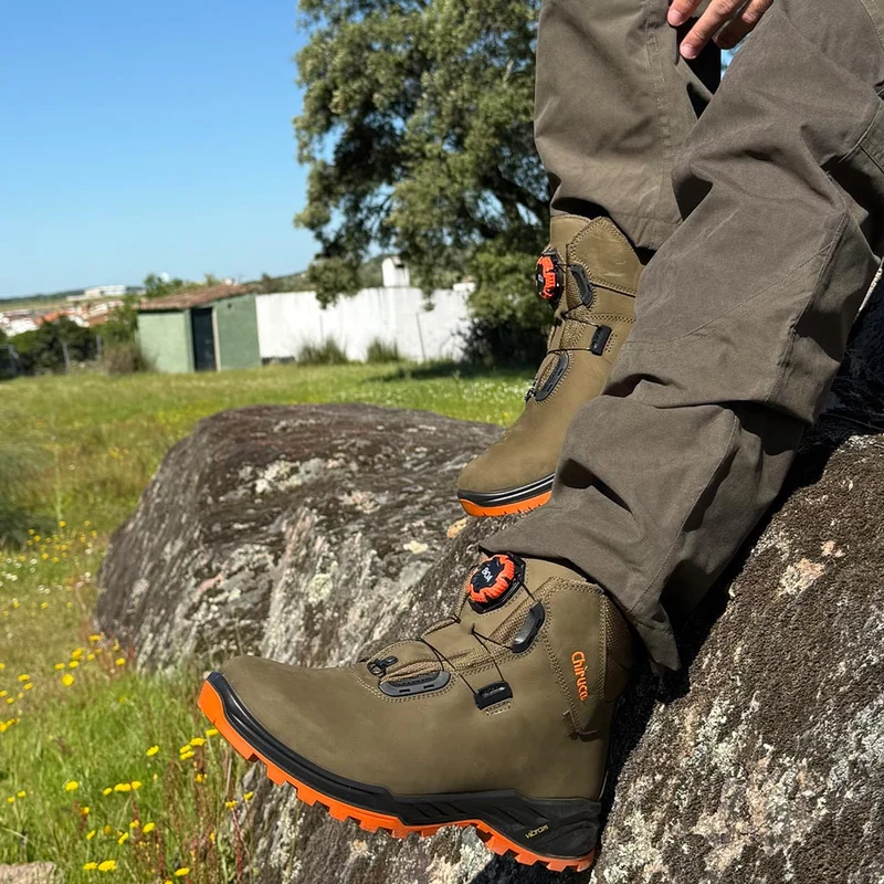 Botas de montaña y trekking Unisex Chiruca Cares Boa 08 Hi Vis Gore-Tex Verde