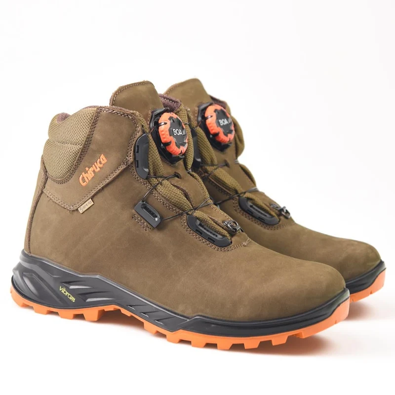 Botas de montaña y trekking Unisex Chiruca Cares Boa 08 Hi Vis Gore-Tex Verde