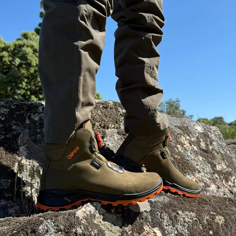 Botas de montaña y trekking Unisex Chiruca Cares Boa 08 Hi Vis Gore-Tex Verde