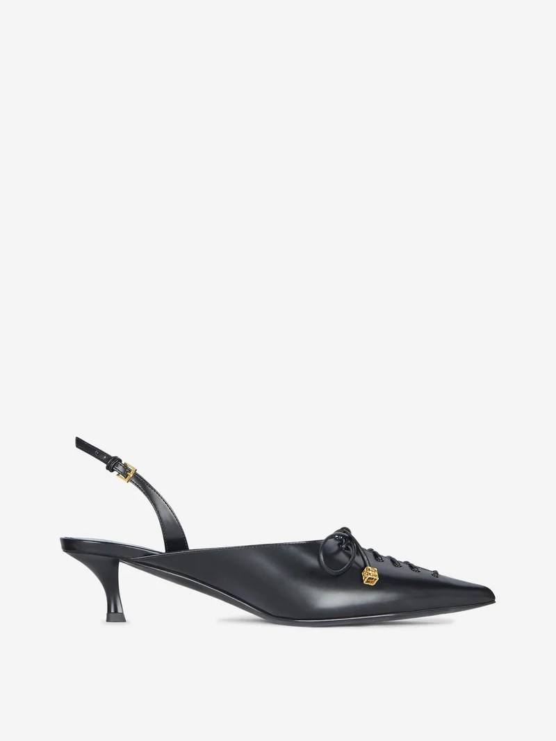 Slingbacks Cordones Piel