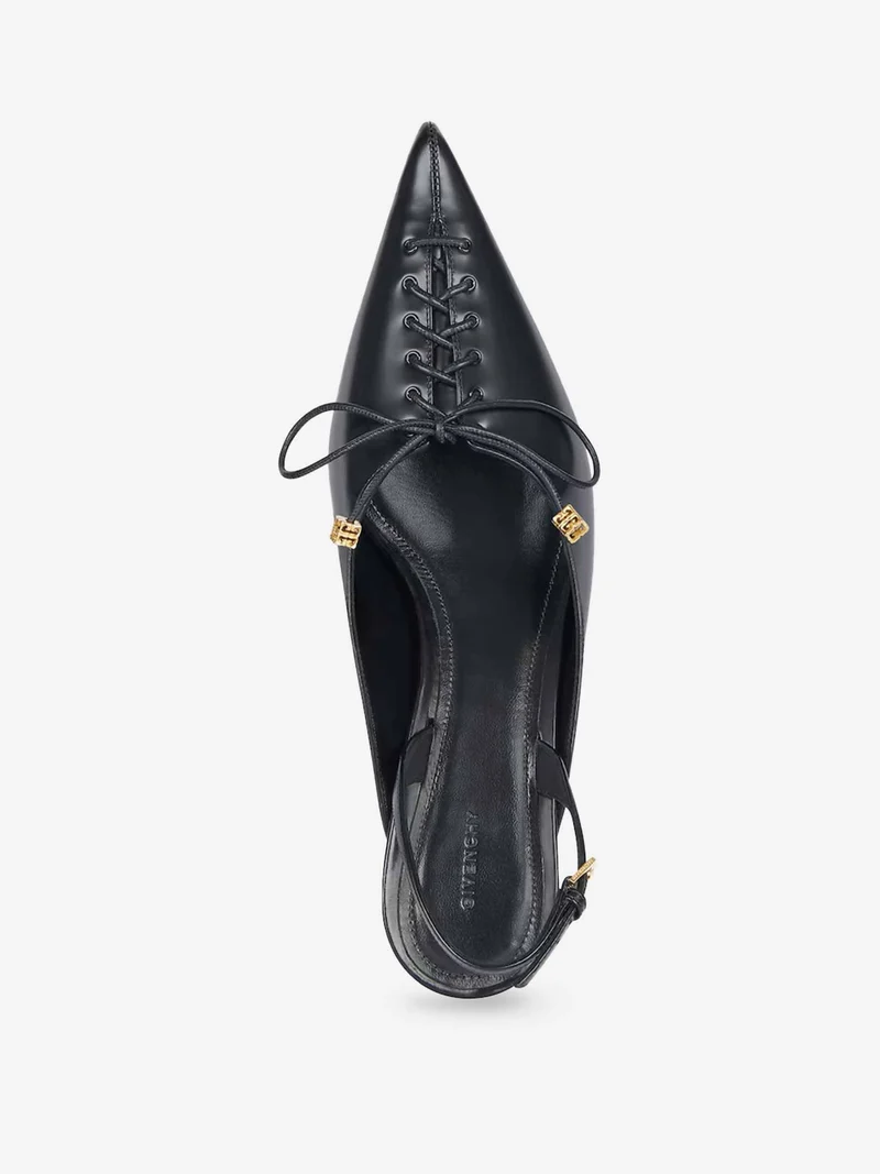 Slingbacks Cordones Piel