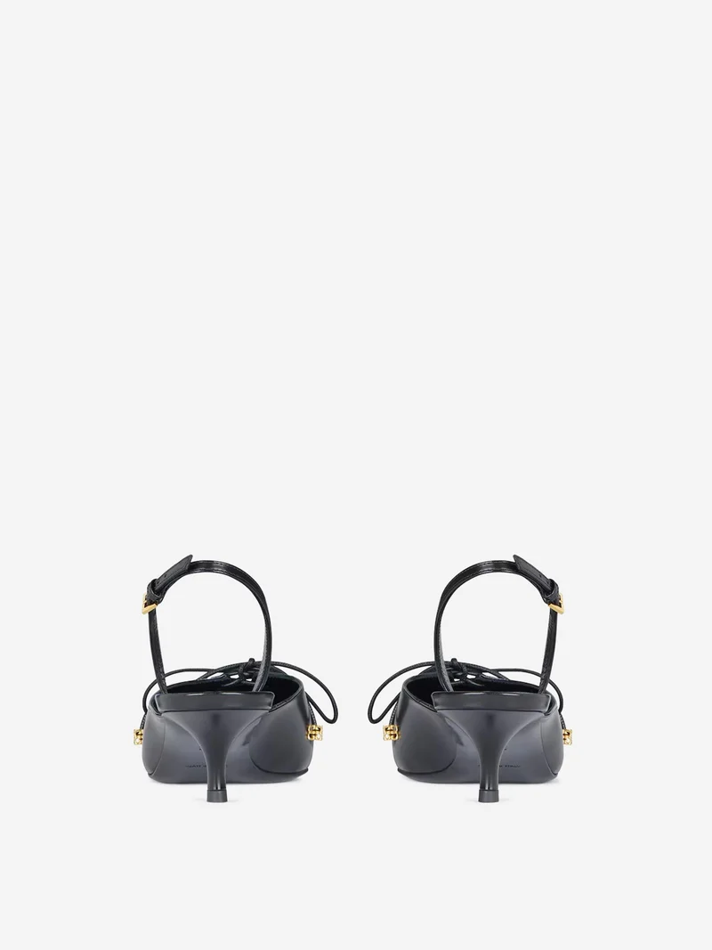 Slingbacks Cordones Piel