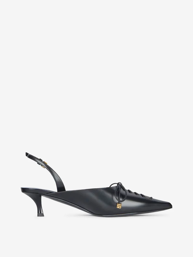 Slingbacks Cordones Piel