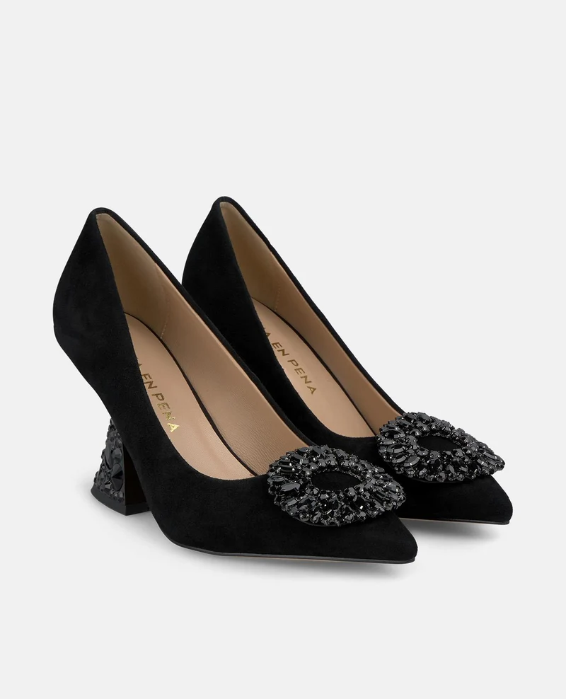 ZAPATO TACÓN JOYA BROCHE
