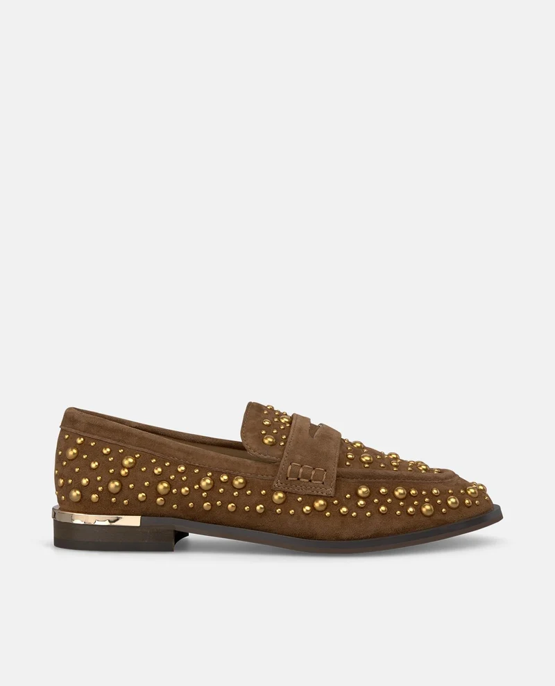 MOCASÍN TACHAS DE PEDRERÍA