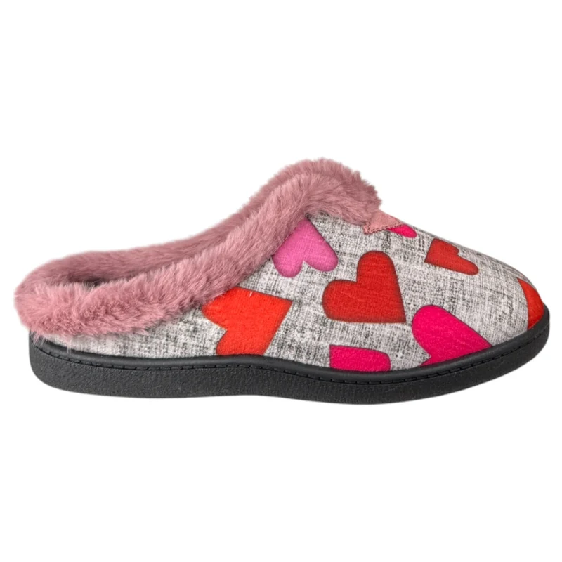 Zapatillas de Casa Plumaflex Corazones 12066 Rosa