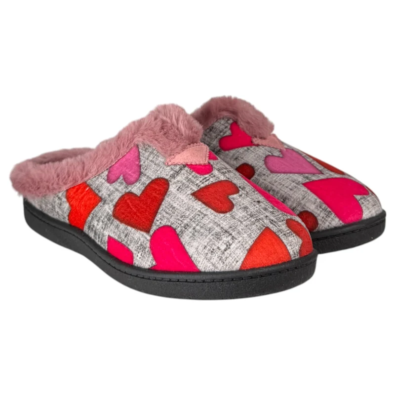 Zapatillas de Casa Plumaflex Corazones 12066 Rosa
