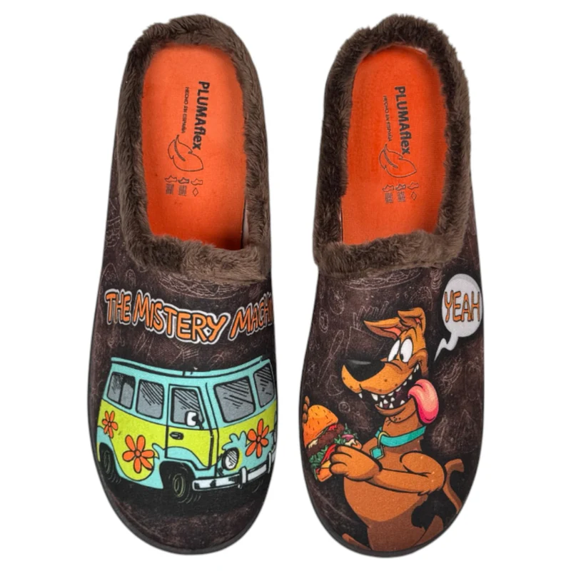 Zapatillas de Casa Plumaflex Scooby Doo 12229 Marrón