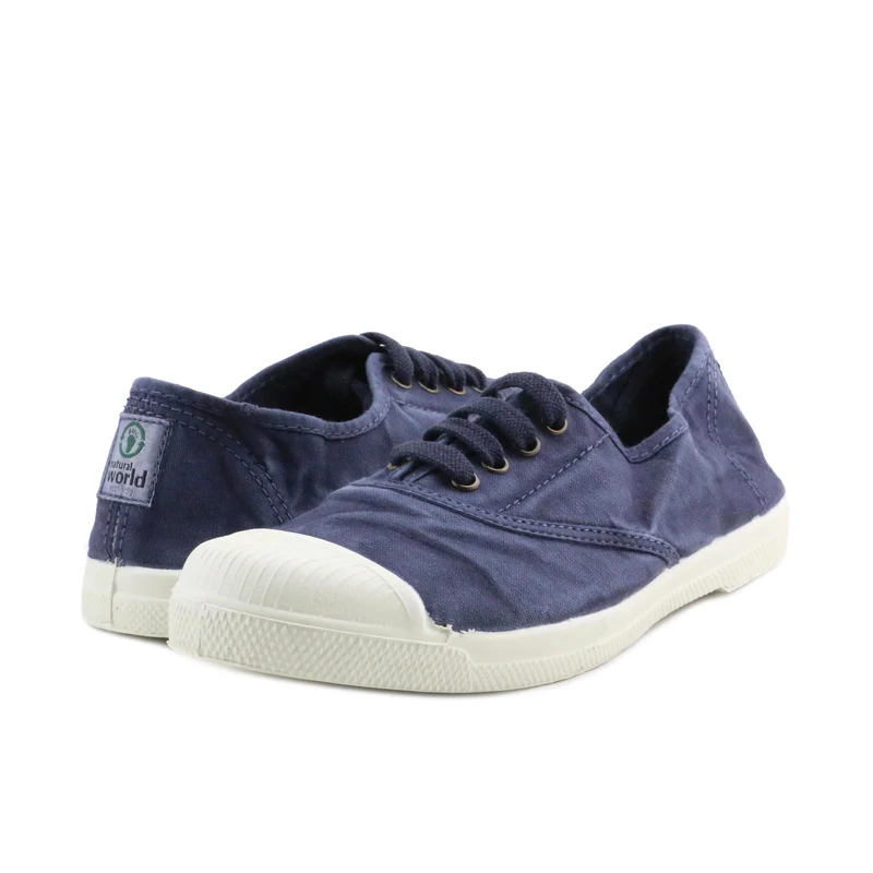 Zapatilla azul lavado LONA102 Natural World