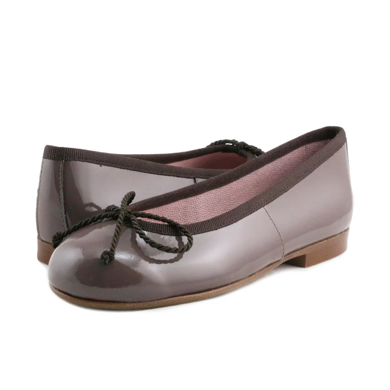 Bailarina charol marrón claro 5631 Eli