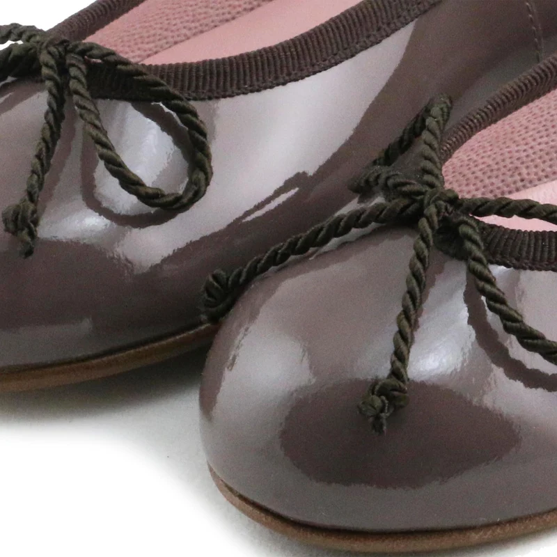 Bailarina charol marrón claro 5631 Eli