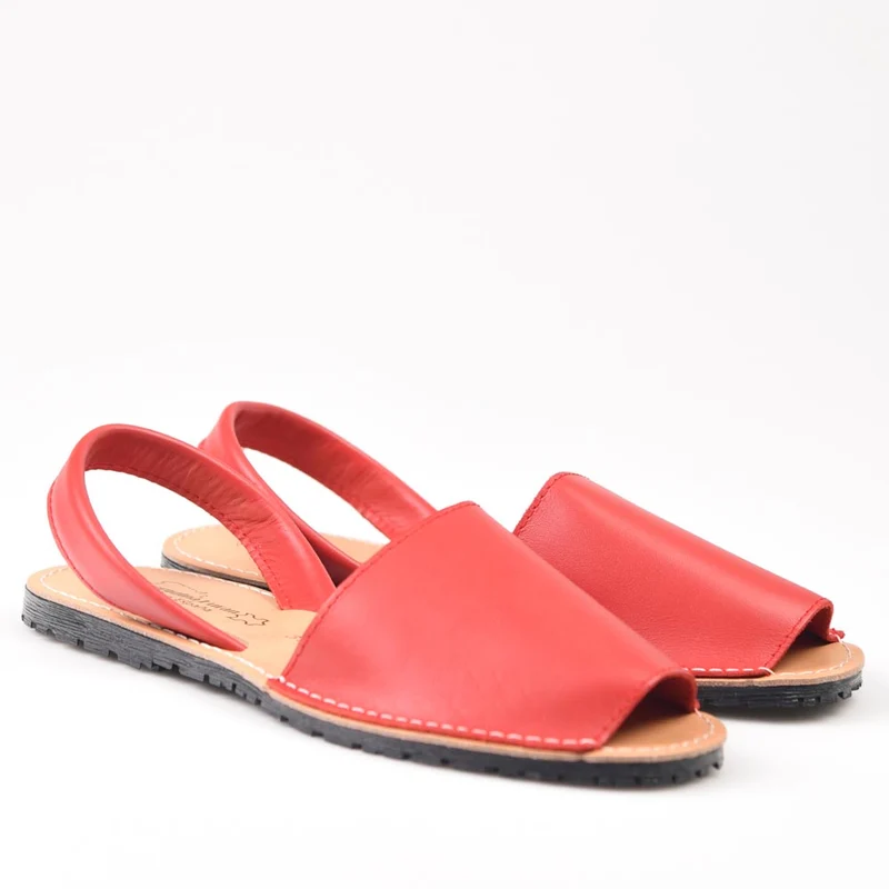 Sandalias Menorquinas Rojo