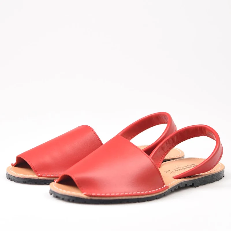 Sandalias Menorquinas Rojo