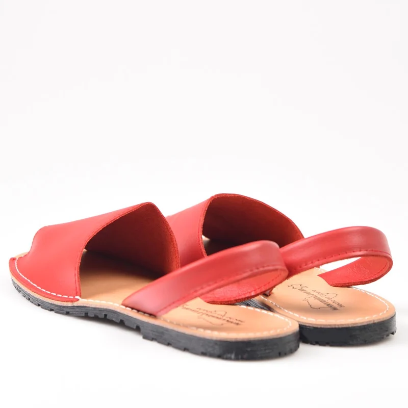 Sandalias Menorquinas Rojo