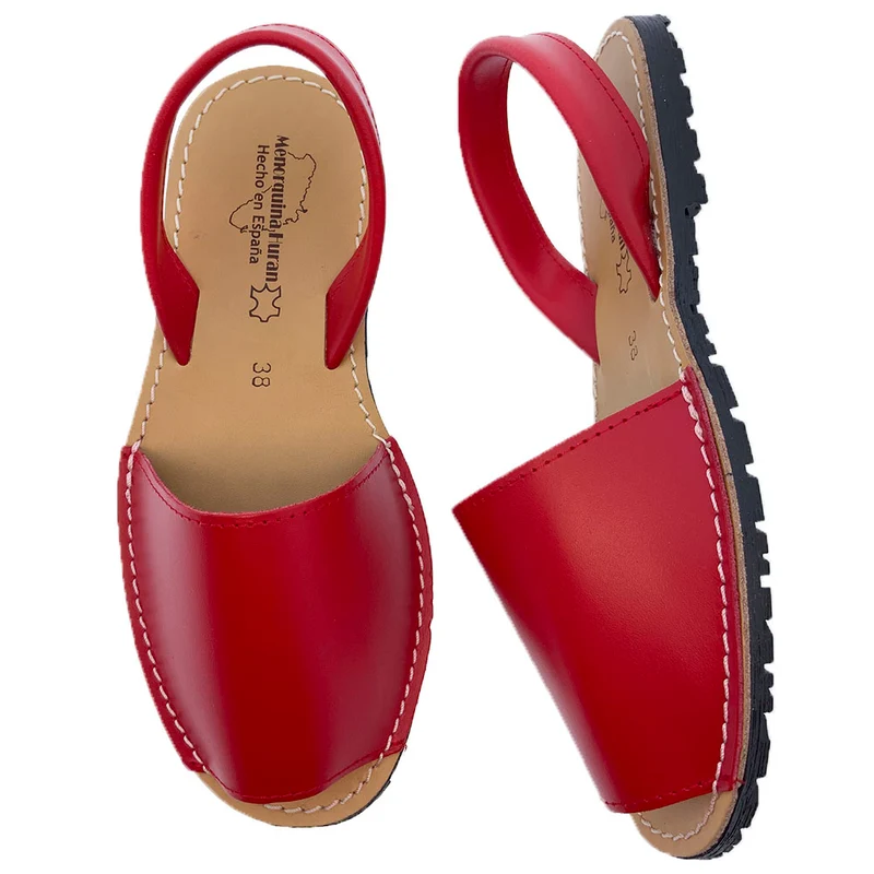 Sandalias Menorquinas Rojo