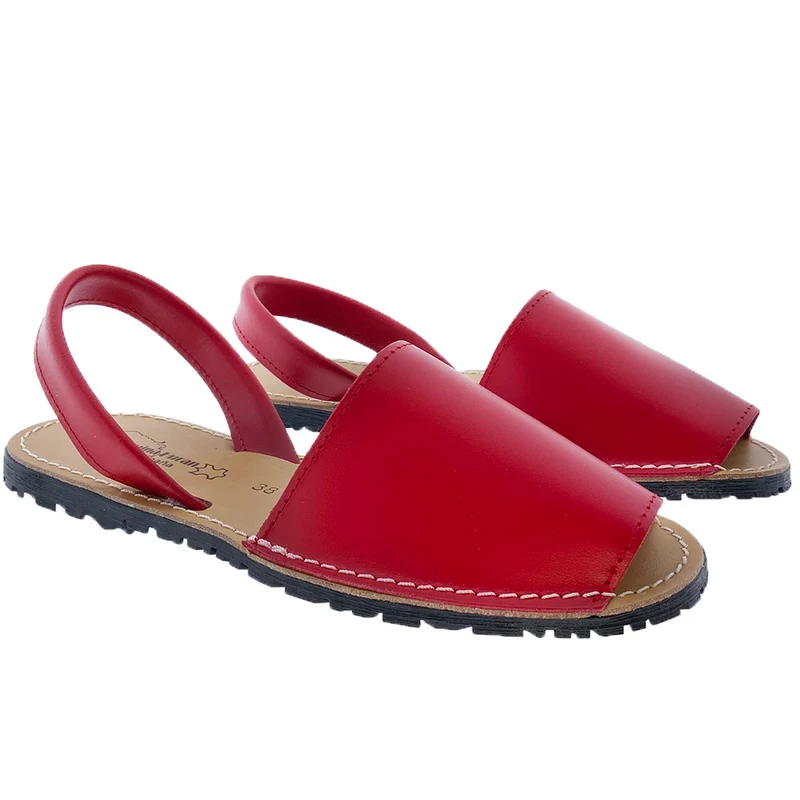 Sandalias Menorquinas Rojo