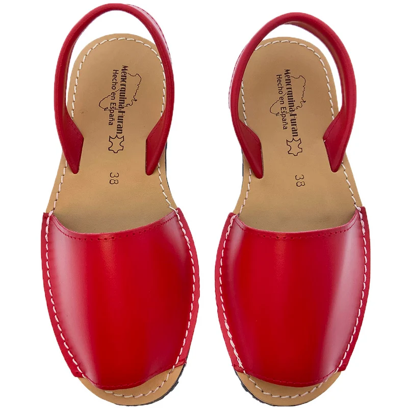 Sandalias Menorquinas Rojo