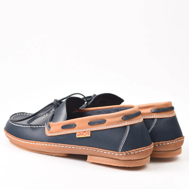 Zapatos Apache 414B Marino-Cuero Viejo