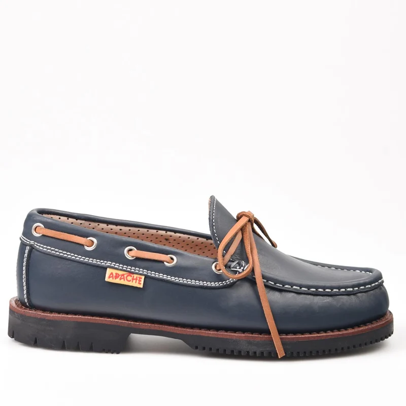 Zapatos Apache 412V Marino-Cuero