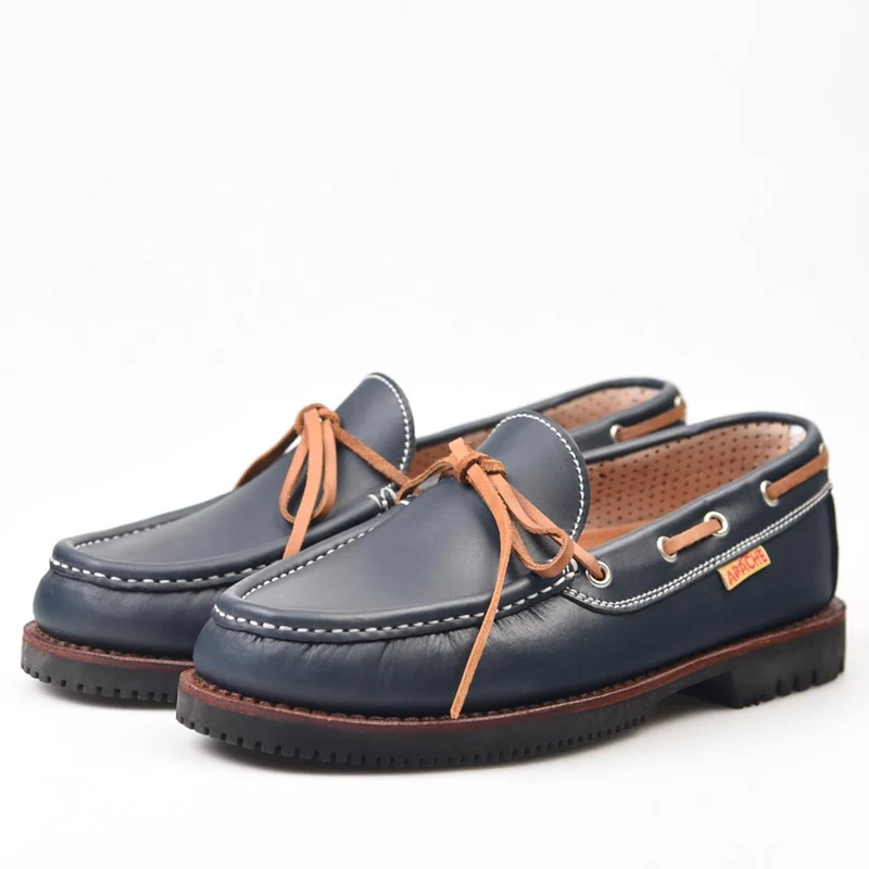 Zapatos Apache 412V Marino-Cuero