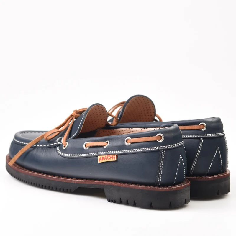 Zapatos Apache 412V Marino-Cuero