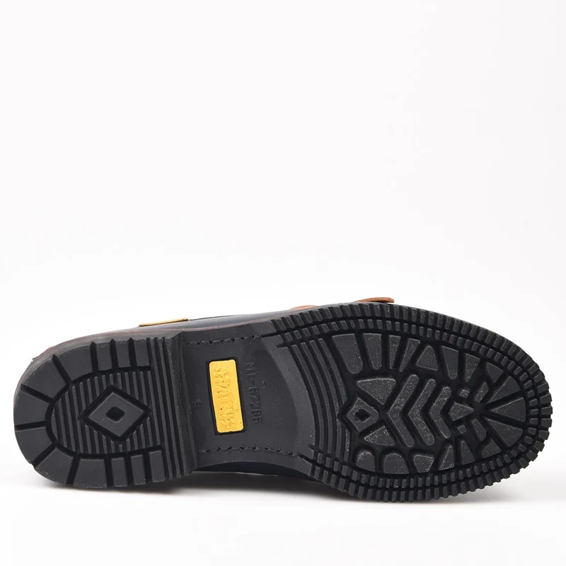 Zapatos Apache 412V Marino-Cuero