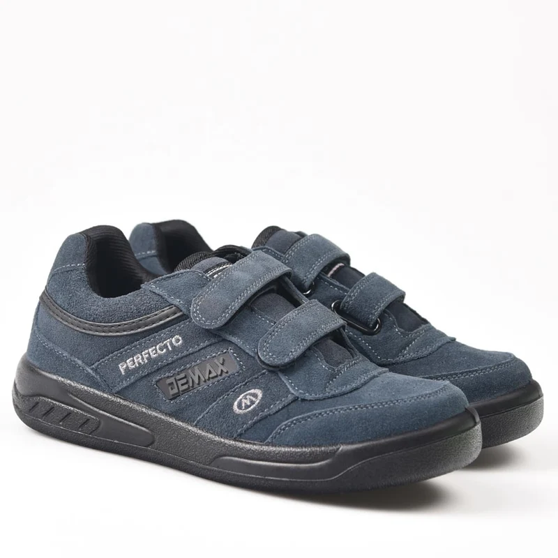 Zapatillas Demax Gris Velcro