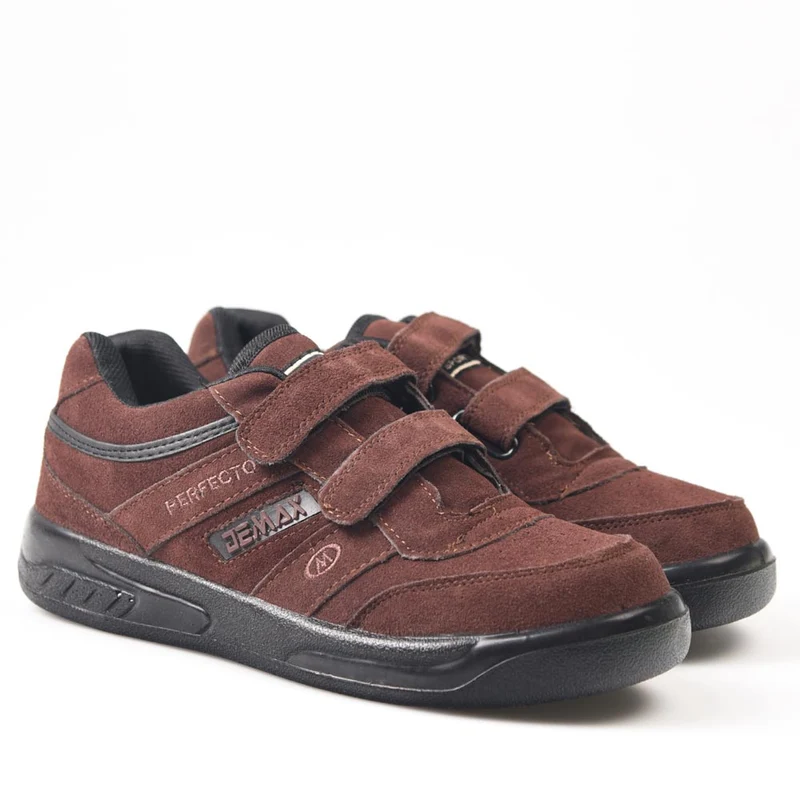 Zapatillas Demax Marrón Velcro