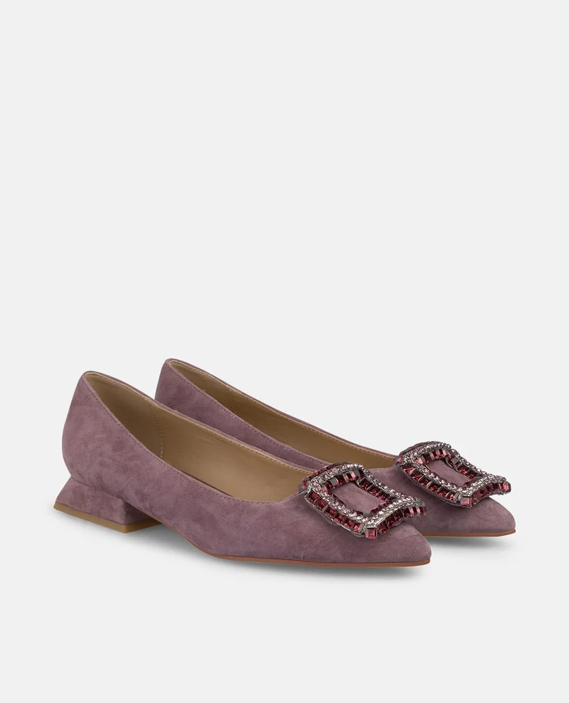 ZAPATO PLANO ADORNO CUADRADO