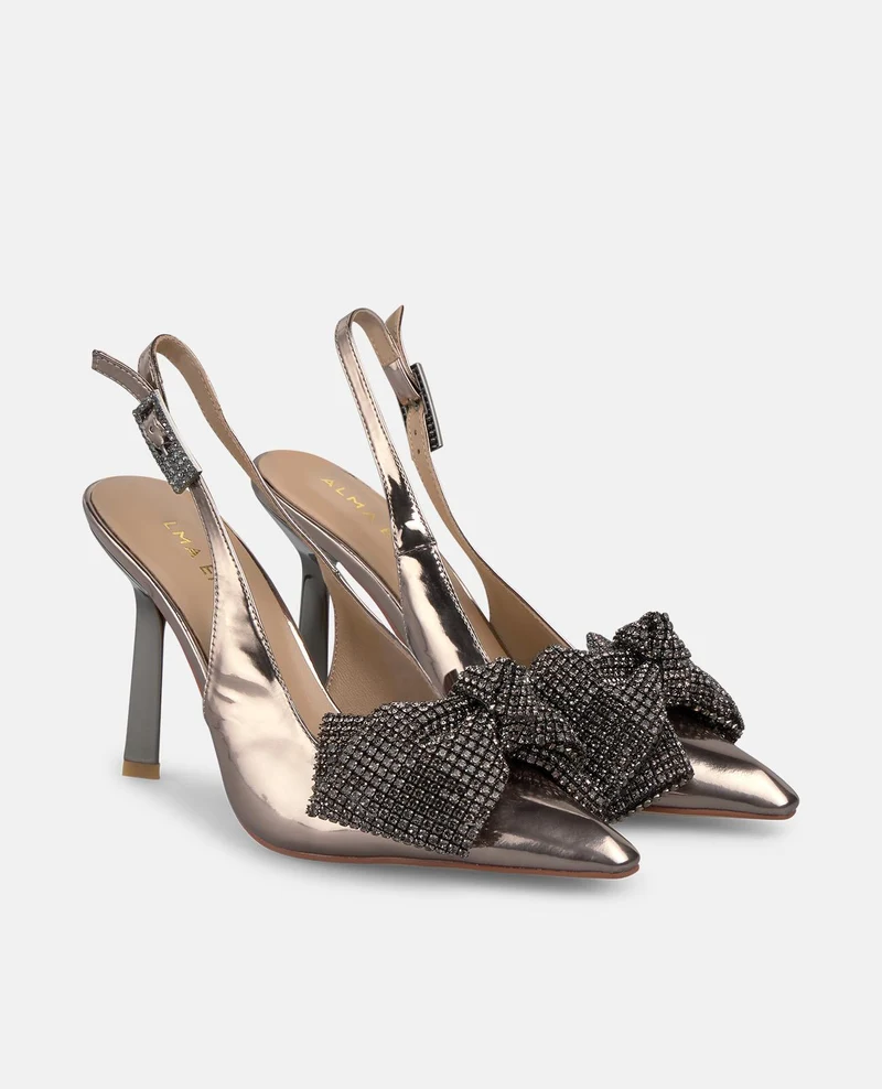 ZAPATO TACÓN LAZO PEDRERÍA