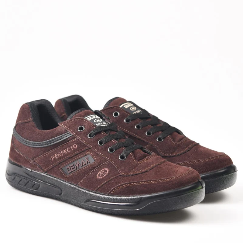 Zapatillas Demax Marrón Cordones