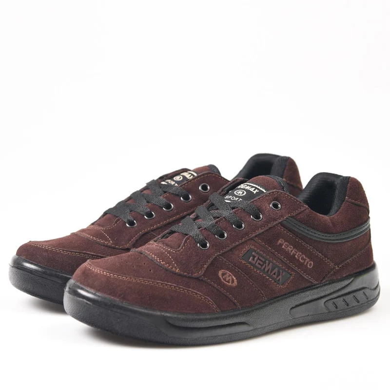 Zapatillas Demax Marrón Cordones